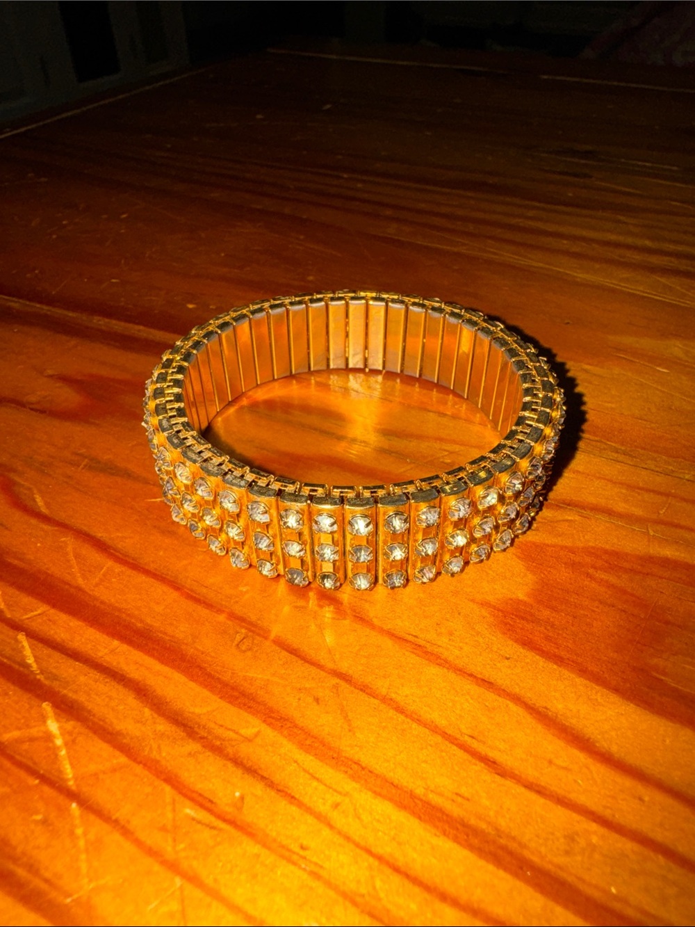 Gold Crystal Stretch Bracelet - Women Jewelry